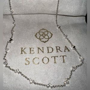 NWT Kendra Scott Haven heart necklace silver